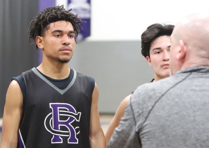 Rancho Cucamonga point guard Aaron Glass photos by John Murphy, 12-28-2023120720231